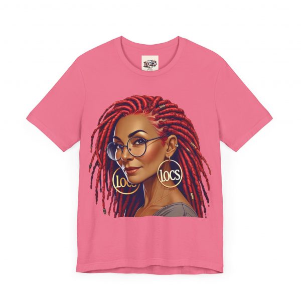 Empowering Woman with Locs White T-Shirt - Black Girl Art Tee, Afrocentric Fashion - Image 59