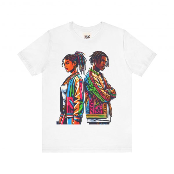 Vibrant Duo Locs T-Shirt – Bold and Beautiful - Image 57