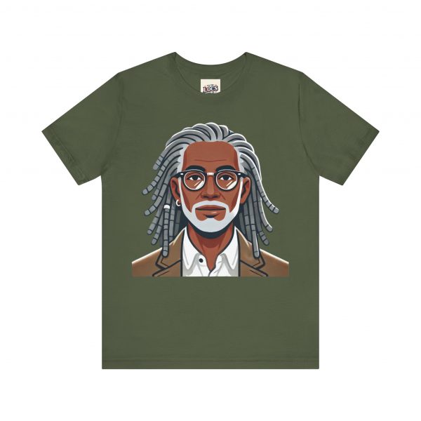 Stylish Elder with Locs T-Shirt - Image 65