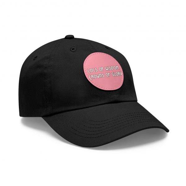 Pink Cap with Round Patch | Locs of Wisdom | Crowns of Glory | Inspirational Design - Image 46