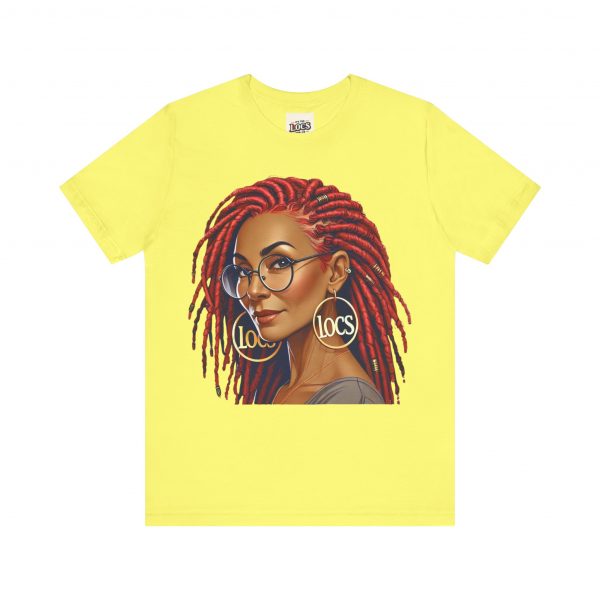 Empowering Woman with Locs White T-Shirt - Black Girl Art Tee, Afrocentric Fashion - Image 25