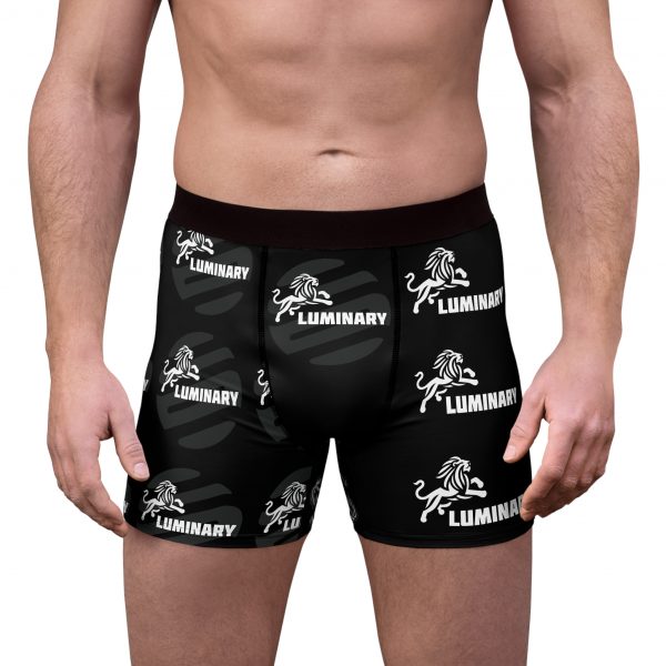 Men's Black Boxer Briefs with Luminary Logo - Comfortable, Breathable, and Stylish Underwear for Everyday Wear - Image 3
