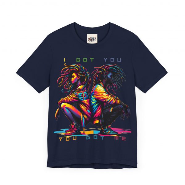 Vibrant Unity Locs T-Shirt – "I Got You, You Got Me" - Image 39