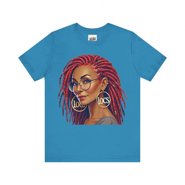 Empowering Woman with Locs White T-Shirt - Black Girl Art Tee, Afrocentric Fashion - Image 45