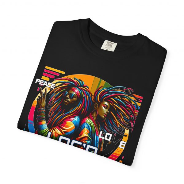 Peace Love Loc'd: Retro-Inspired Unisex Tee Celebrating Unity & Style - Image 3