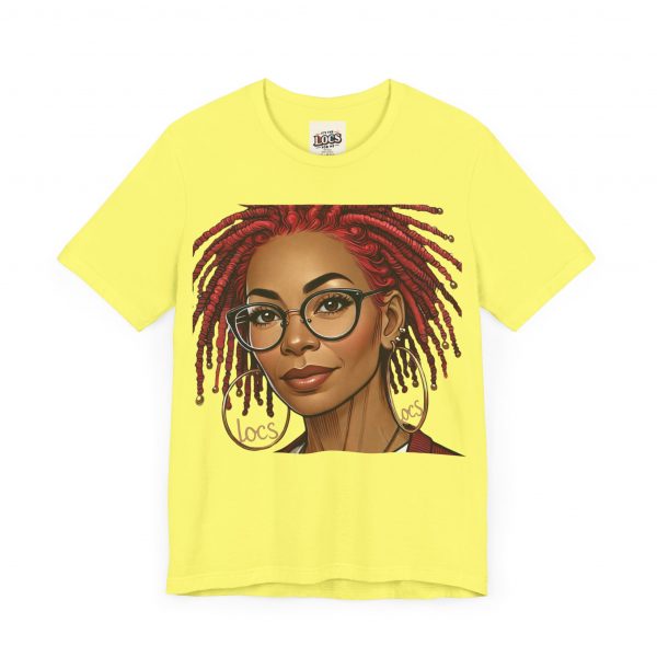 Empowering Woman with Locs White T-Shirt - Black Girl Art Tee, Afrocentric Fashion - Image 63
