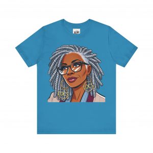 Empowering Woman with Locs T-Shirt - Black Girl Art Tee, Afrocentric Fashion
