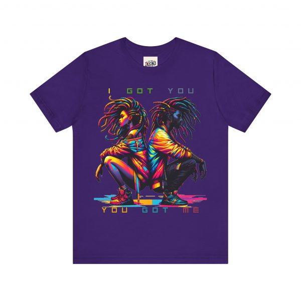 Vibrant Unity Locs T-Shirt – "I Got You, You Got Me" - Image 49