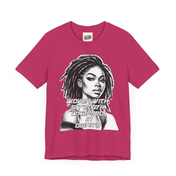 Dignity & Strength Locs Tee - Emblem of Empowerment - Image 7