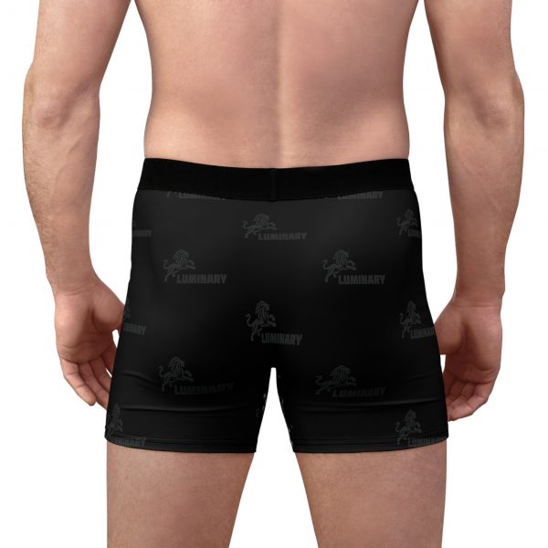 Men's Black Boxer Briefs with Luminary Logo - Comfortable, Breathable, and Stylish Underwear for Everyday Wear - Image 4
