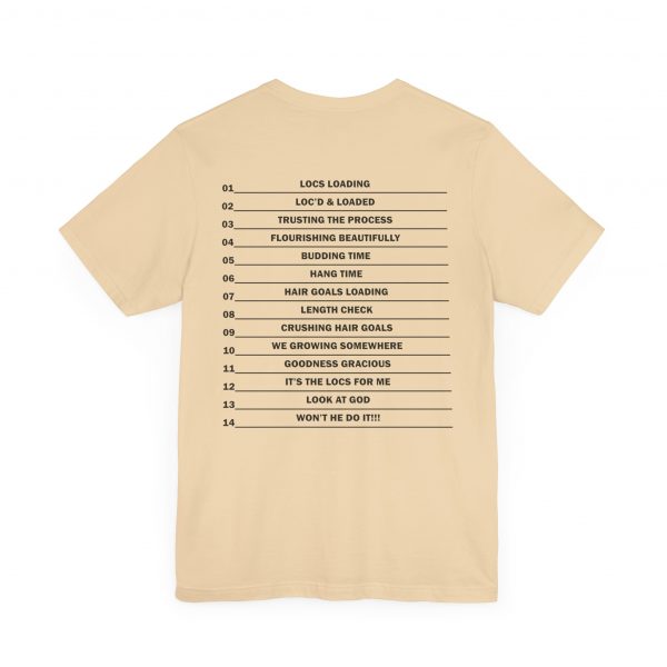 Copy of Stylish "It's the LOCS for Me" T-Shirt with Colorful Leopard Print and Hair Length Levels on Back - Image 24
