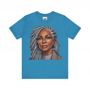Empowering Woman with Locs T-Shirt - Black Girl Art Tee, Afrocentric Fashion