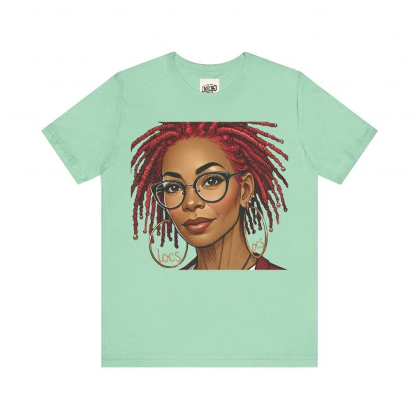 Empowering Woman with Locs White T-Shirt - Black Girl Art Tee, Afrocentric Fashion - Image 25