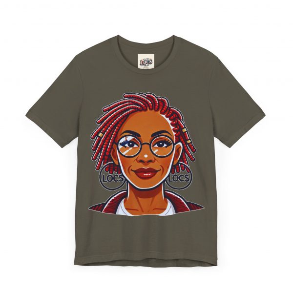 Empowering Woman with Locs White T-Shirt - Black Girl Art Tee, Afrocentric Fashion - Image 31