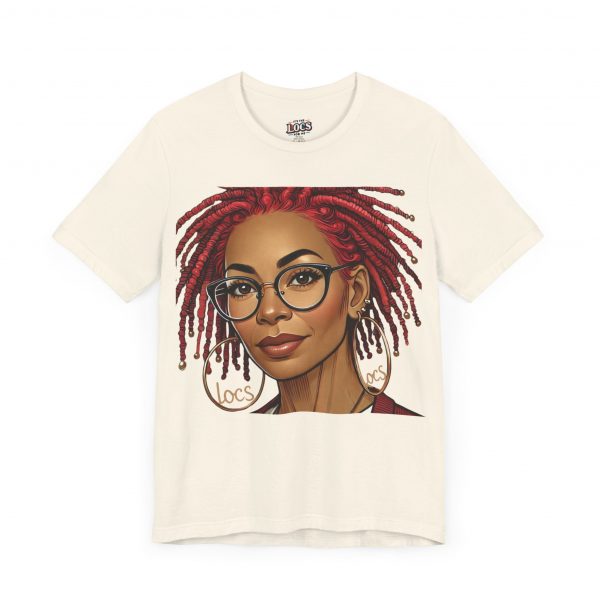 Empowering Woman with Locs White T-Shirt - Black Girl Art Tee, Afrocentric Fashion - Image 35