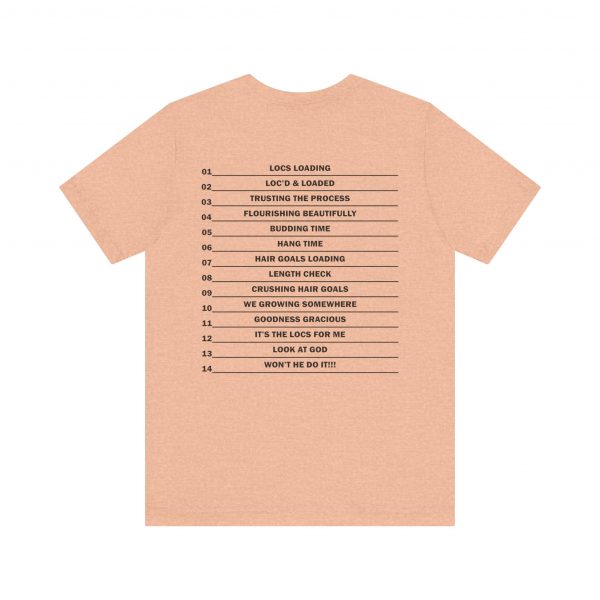 Copy of Stylish "It's the LOCS for Me" T-Shirt with Colorful Leopard Print and Hair Length Levels on Back - Image 42