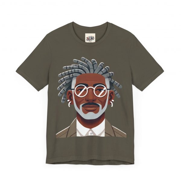 Stylish Elder with Locs T-Shirt - Image 7