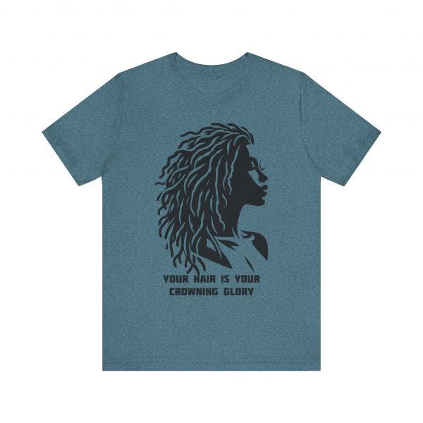 Your Hair is Your Crowning Glory T-Shirt - Locs Silhouette Design - Image 53