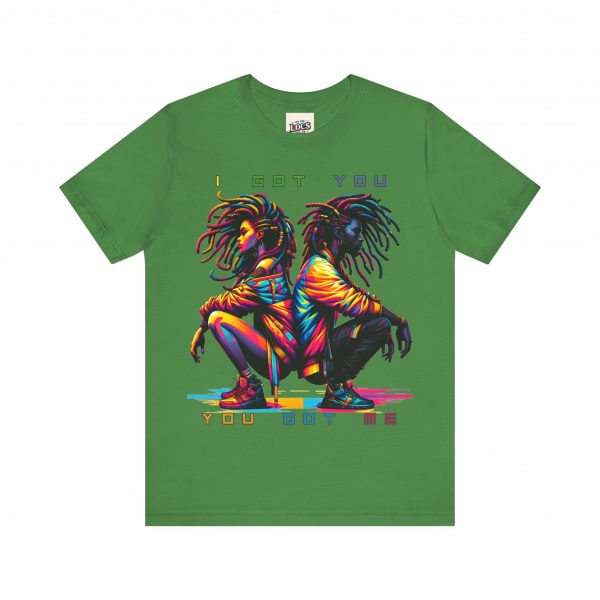 Vibrant Unity Locs T-Shirt – "I Got You, You Got Me" - Image 33