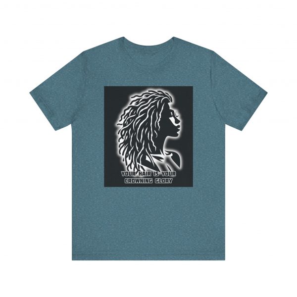 Your Hair is Your Crowning Glory T-Shirt - Locs Design - Image 5
