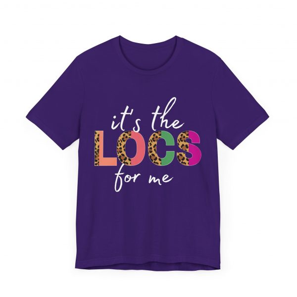 Copy of Stylish "It's the LOCS for Me" T-Shirt with Colorful Leopard Print and Hair Length Levels on Back - Image 7