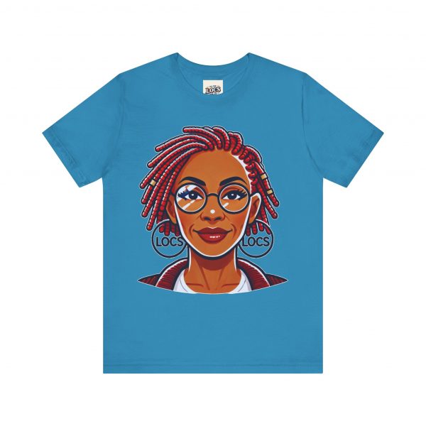 Empowering Woman with Locs White T-Shirt - Black Girl Art Tee, Afrocentric Fashion - Image 45