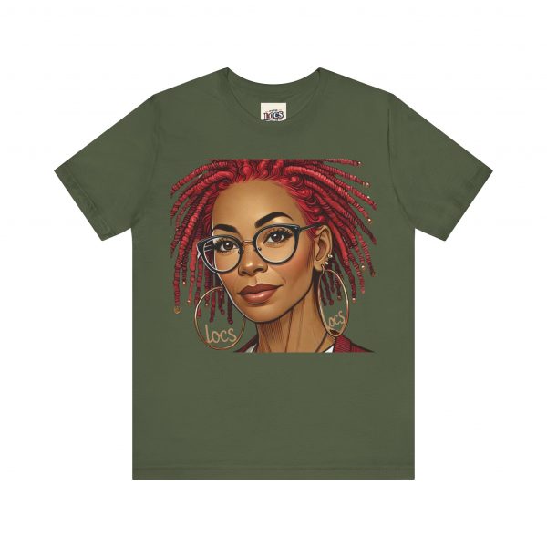 Empowering Woman with Locs White T-Shirt - Black Girl Art Tee, Afrocentric Fashion - Image 65