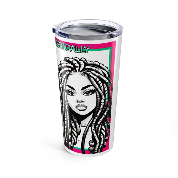 Queen of Curls: Afrocentric Insulated Tumbler - Image 4