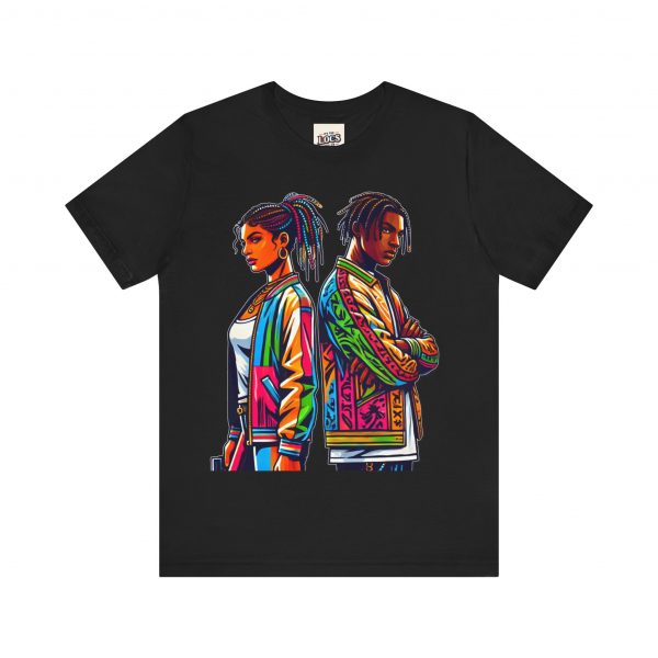 Vibrant Duo Locs T-Shirt – Bold and Beautiful - Image 13