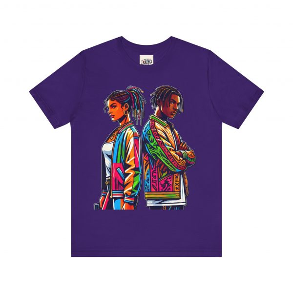 Vibrant Duo Locs T-Shirt – Bold and Beautiful - Image 49