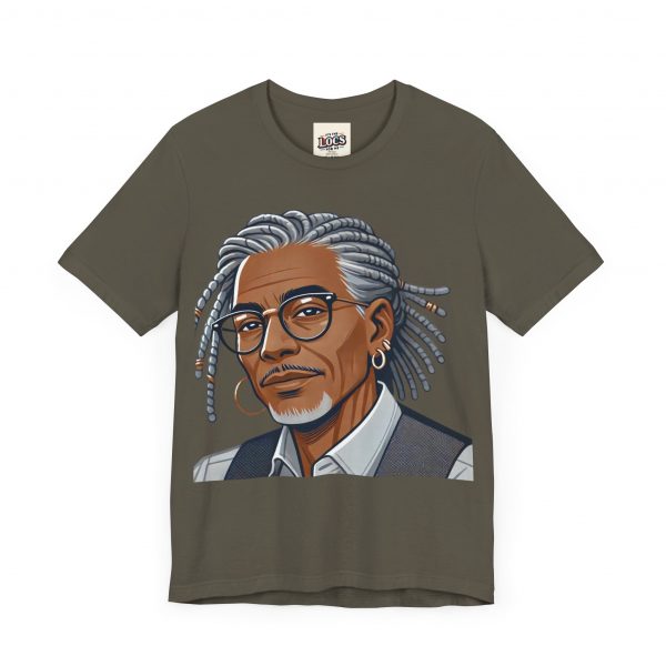 Stylish Elder with Locs T-Shirt - Image 7