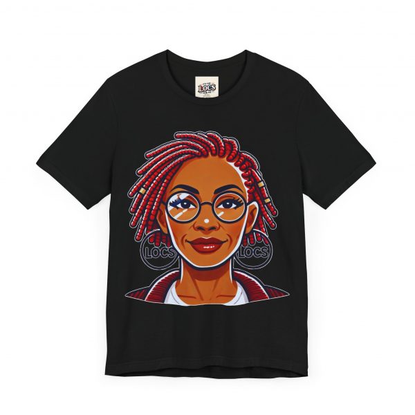 Empowering Woman with Locs White T-Shirt - Black Girl Art Tee, Afrocentric Fashion - Image 11
