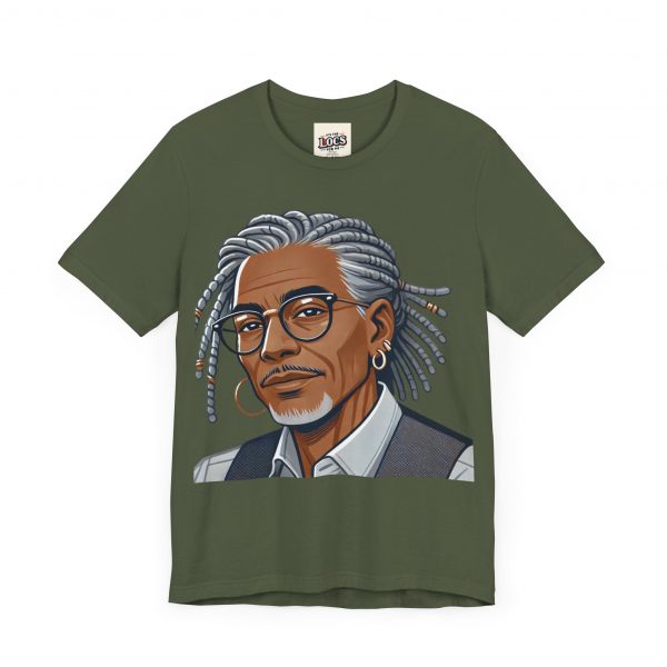 Stylish Elder with Locs T-Shirt - Image 67