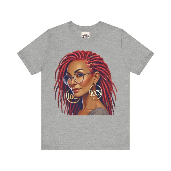 Empowering Woman with Locs White T-Shirt - Black Girl Art Tee, Afrocentric Fashion - Image 49