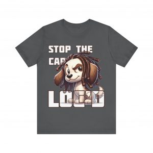 Stop the Cap Dreadlock Dog Graphic Tee - Unisex Humor and Style