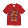 Empowering Woman with Locs White T-Shirt - Black Girl Art Tee, Afrocentric Fashion - Image 71