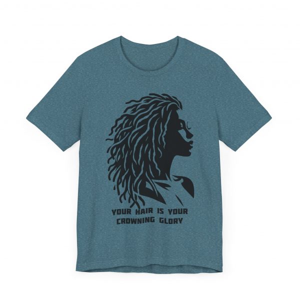 Your Hair is Your Crowning Glory T-Shirt - Locs Silhouette Design - Image 55