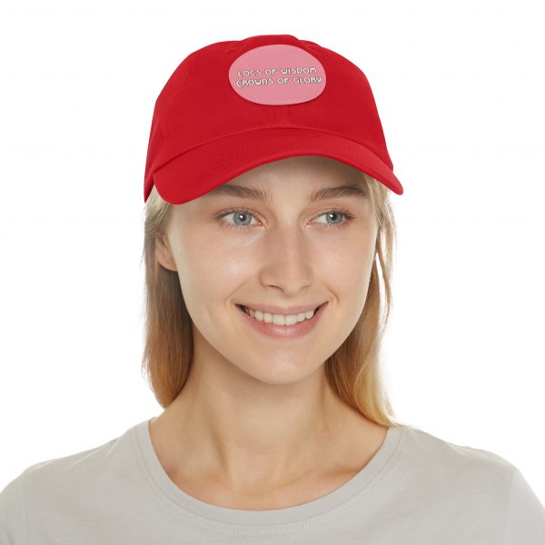 Pink Cap with Round Patch | Locs of Wisdom | Crowns of Glory | Inspirational Design - Image 32