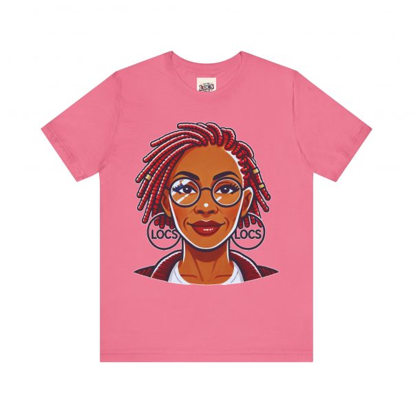 Empowering Woman with Locs White T-Shirt - Black Girl Art Tee, Afrocentric Fashion - Image 57