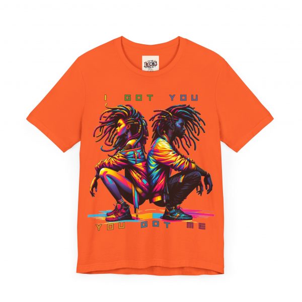 Vibrant Unity Locs T-Shirt – "I Got You, You Got Me" - Image 43