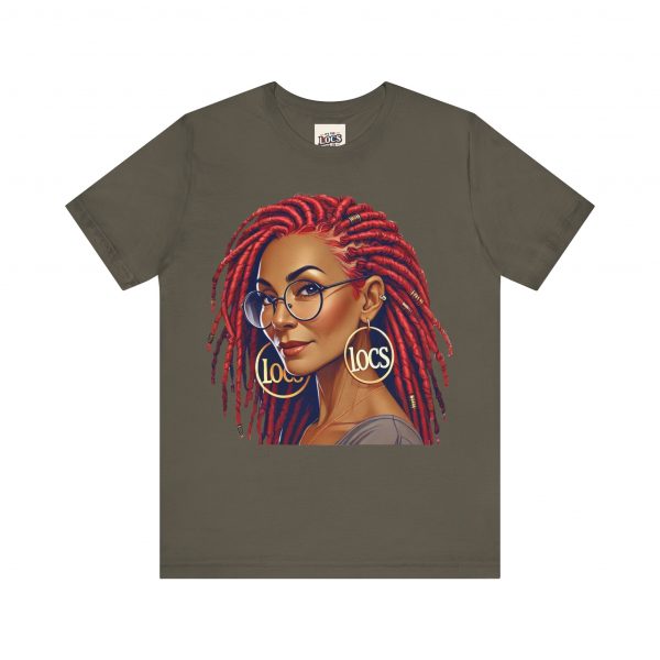Empowering Woman with Locs White T-Shirt - Black Girl Art Tee, Afrocentric Fashion - Image 29