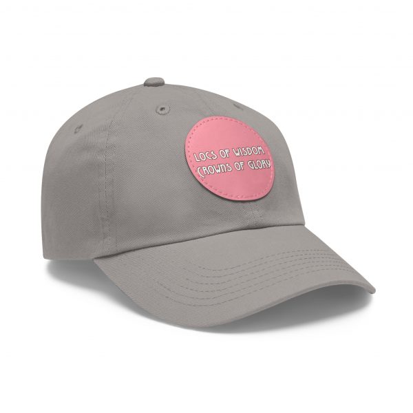 Pink Cap with Round Patch | Locs of Wisdom | Crowns of Glory | Inspirational Design - Image 94