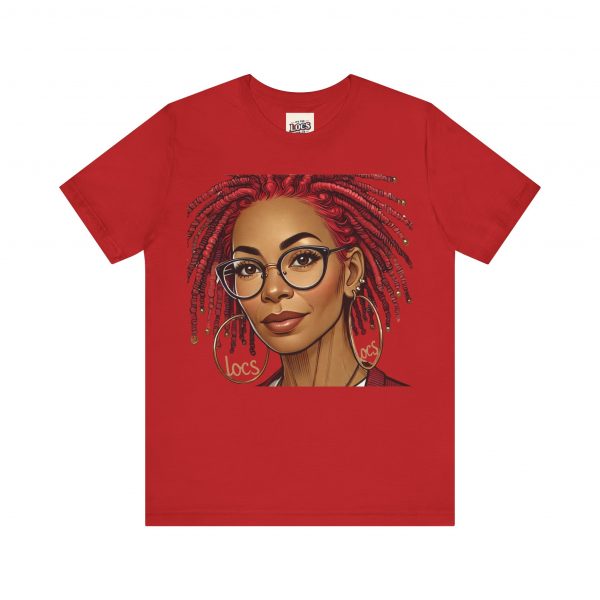 Empowering Woman with Locs White T-Shirt - Black Girl Art Tee, Afrocentric Fashion - Image 45