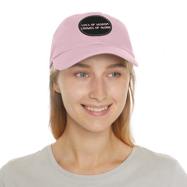 Pink Cap with Round Patch | Locs of Wisdom | Crowns of Glory | Inspirational Design - Image 68