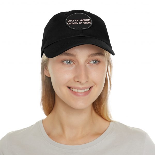 Pink Cap with Round Patch | Locs of Wisdom | Crowns of Glory | Inspirational Design - Image 36