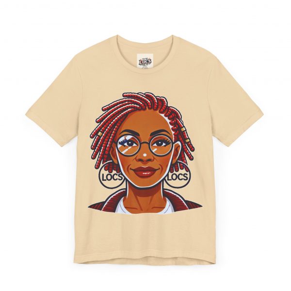 Empowering Woman with Locs White T-Shirt - Black Girl Art Tee, Afrocentric Fashion - Image 19
