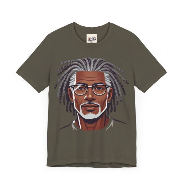 Stylish Elder with Locs T-Shirt - Image 7