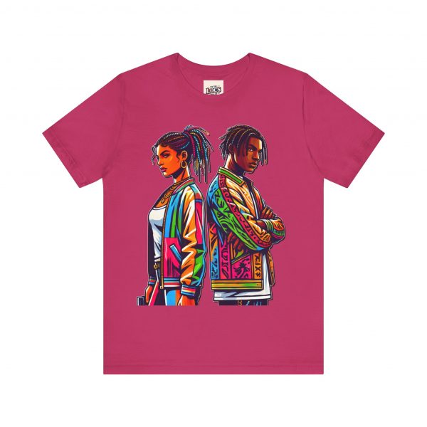 Vibrant Duo Locs T-Shirt – Bold and Beautiful - Image 9