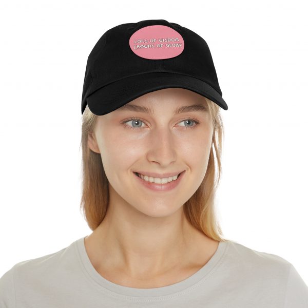 Pink Cap with Round Patch | Locs of Wisdom | Crowns of Glory | Inspirational Design - Image 48