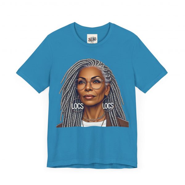 Empowering Woman with Locs T-Shirt - Black Girl Art Tee, Afrocentric Fashion - Image 3